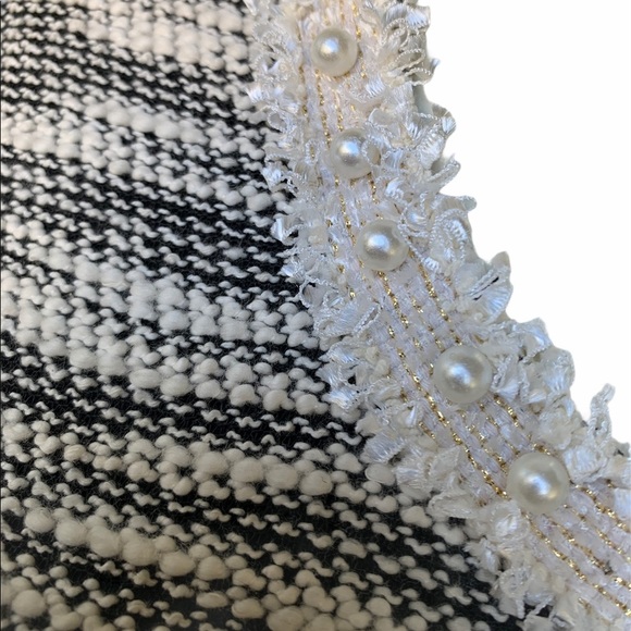 Melissa Paige Pearl Embellished Textured Dress - Picture 5 of 8